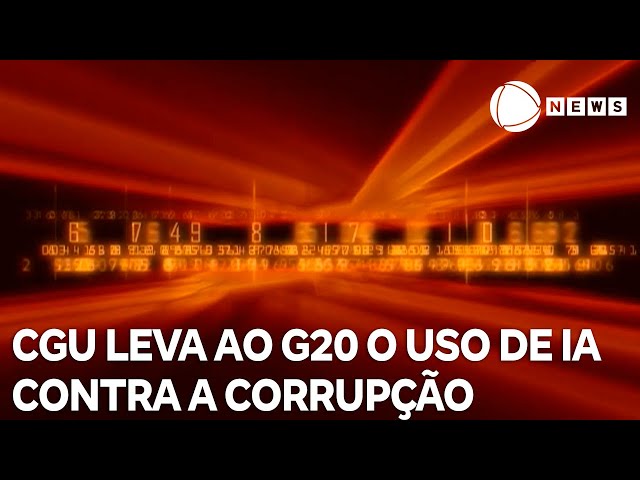 ⁣No G20, Brasil vai apresentar ferramenta de inteligência artificial contra a corrupção