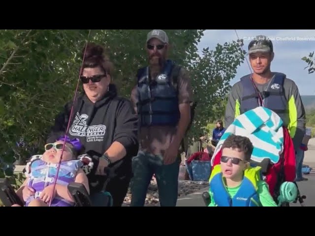 ⁣'C.A.S.T. for Kids' brings children with special needs fishing