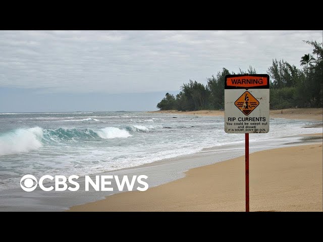 ⁣How to identify rip currents and what to do if you're caught in one