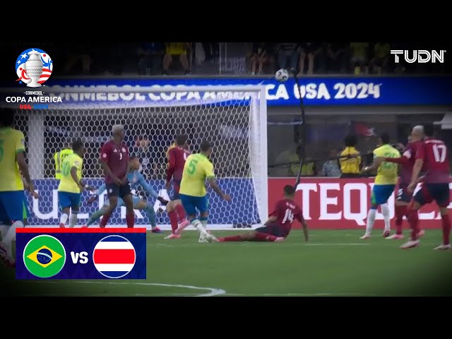 ⁣¡ERA ESTA! Bruno se pierde una clara | Brasil 0-0 Costa Rica | Copa América 2024 - J1 | TUDN