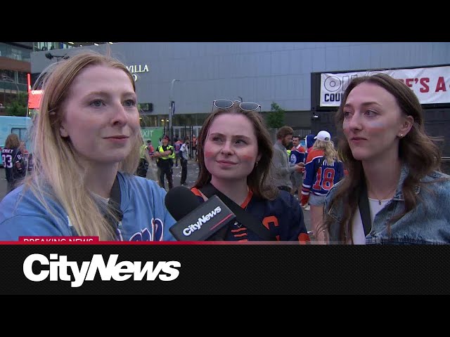 ⁣Disappointed Oilers fans trickle home from watch parties