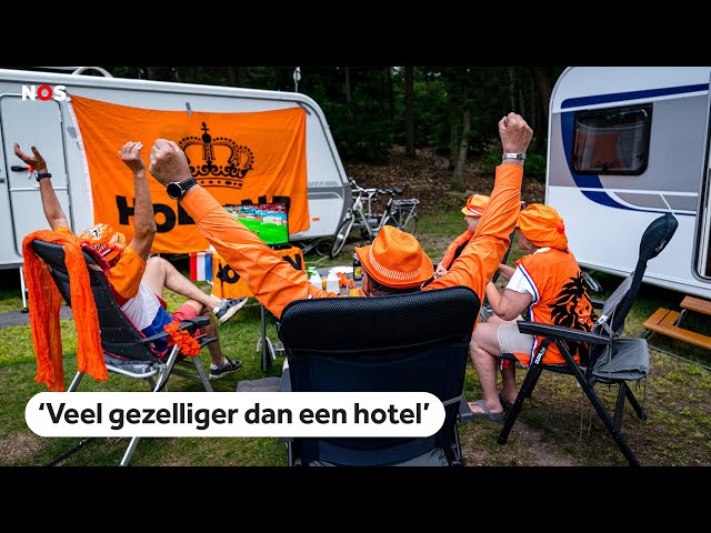 ⁣Oranjefans strijken neer op Berlijnse campings