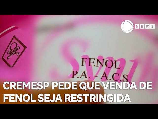 ⁣Caso peeling de fenol: Cremesp pede que Anvisa suspender venda de fenol para não médicos