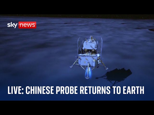 ⁣China’s Chang’e-6 probe returns to Earth carrying samples from far side of moon