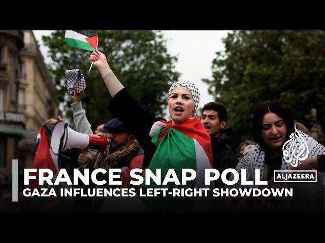 French election: Gaza looms over showdown between left and right