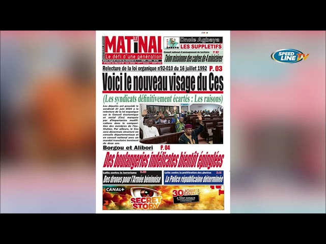 LA REVUE DES TITRES - 25 06 2024 - Romaric Dossa