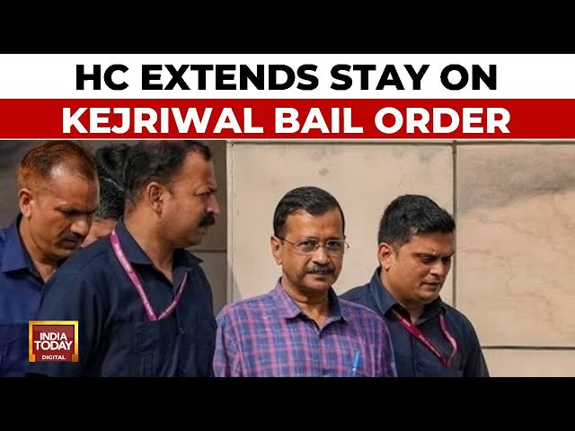 ⁣Kejriwal Arrest Showdown: Delhi High Court Extends Stay On CM Kejriwal's Bail Order | India Tod