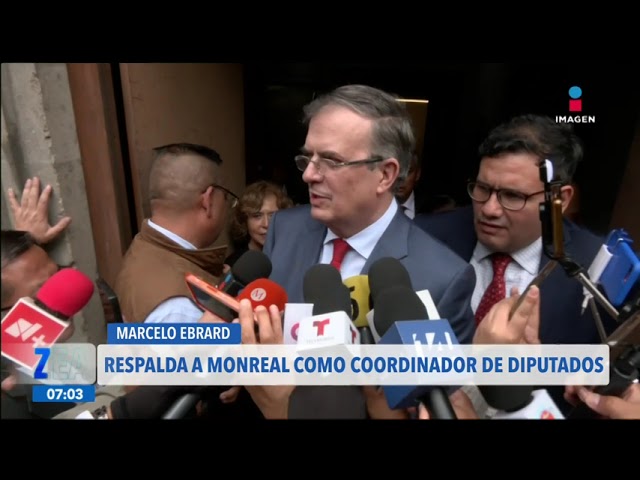 ⁣Ebrard respalda a Monreal como próximo coordinador de Morena en la Cámara de Diputados