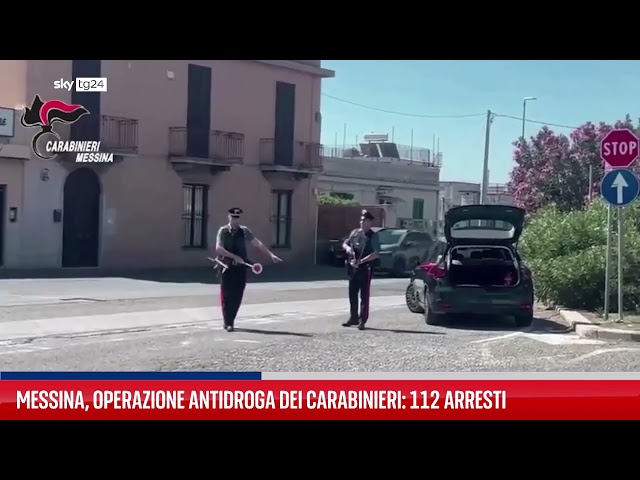 ⁣Messina, operazione antidroga dei Carabinieri: 112 arresti