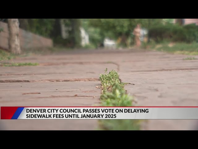 ⁣City council delays vote on sidewalk fee