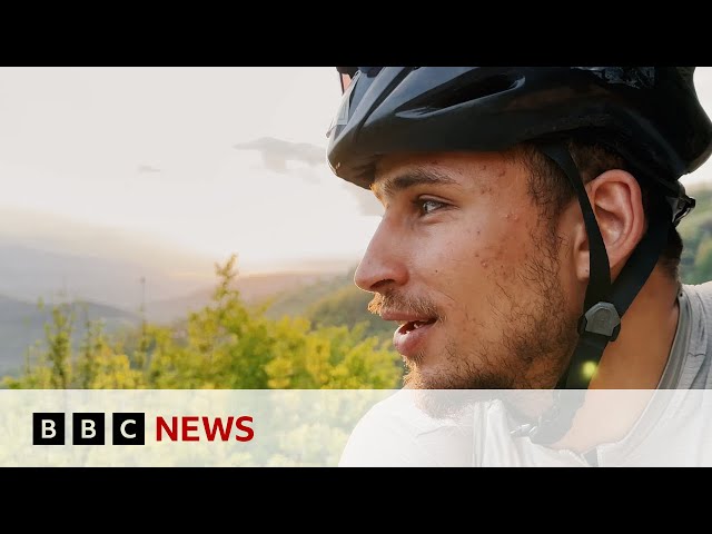 ⁣The road back to Gaza: Cyclist’s journey to fund field hospital  | BBC News