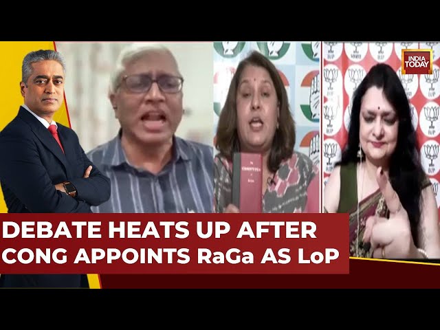 ⁣Ashutosh Reprimanded BJP Spokesperson Sanju Verma, Heated Debate Over Rahul Being LoP | News Today