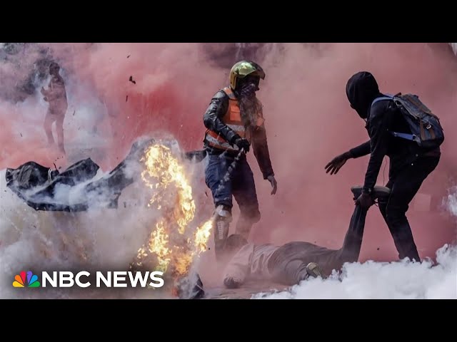 ⁣Violent protests break out in Kenya after lawmakers vote to raise taxes