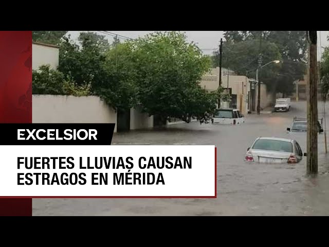 ⁣Severas inundaciones y daños en Mérida, Yucatán, por fuertes lluvias