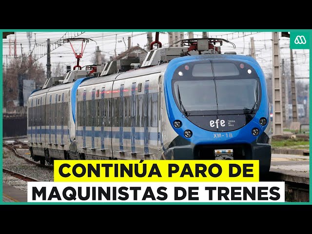 ⁣Se mantiene paro de trenes: Medida complica movilidad en Región Metropolitana