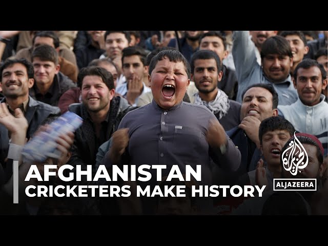 ⁣Afghanistan erupts in celebration as team reaches T20 World Cup semifinal
