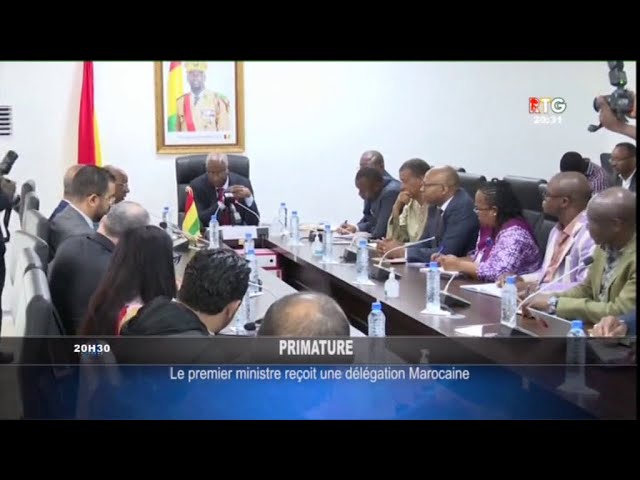 ⁣www.guineesud.com. Conakry : le PM Amadou Oury Bah reçoit une délégation Marocaine