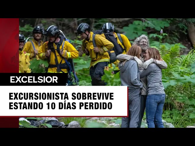 Excursionista sobrevive estando 10 días perdido en las montañas