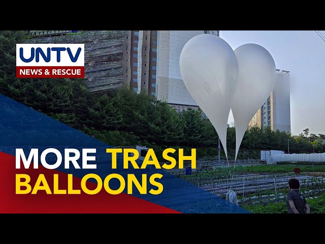 ⁣Panibagong pagpapadala ng trash balloons ng North Korea, tinuligsa ng South Korea