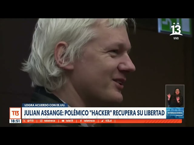 ⁣"Hacker" Julian Assange recupera su libertad