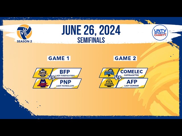 ⁣LIVE FULL GAMES: UNTV Volleyball League Season 2 Semifinals at Paco Arena, Manila | June 26, 2024