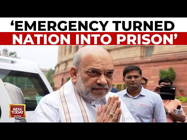 ⁣HM Shah Lauds Birla For Raising Emergency |'Emergency Exposed Cong's Dictatorial Mindset&#