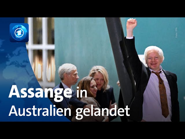 ⁣Wikileaks-Gründer Assange als freier Mann zurück in Australien