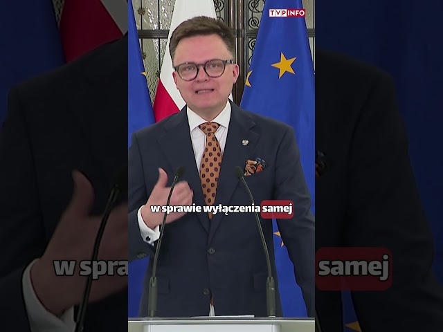 „Trybunał Konstytucyjny prowadzi działalność antypaństwową" – marszałek Hołownia. #trybunał #sh