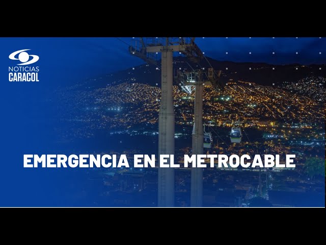 ⁣Cabina del Metrocable en Medellín se desplomó: hay nueve heridos