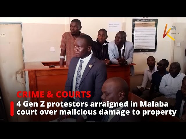 ⁣4 Gen Z protestors arraigned in Malaba court over malicious damage to property