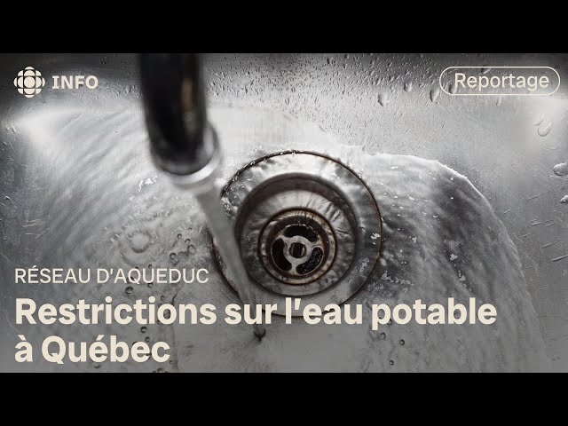 ⁣Bris majeur d'aqueduc à Québec