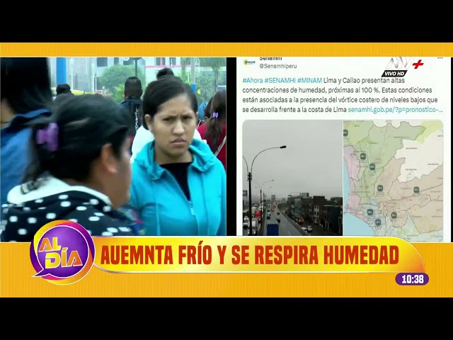 ⁣Senamhi: Lima y Callao se encuentran casi al 100 % de humedad