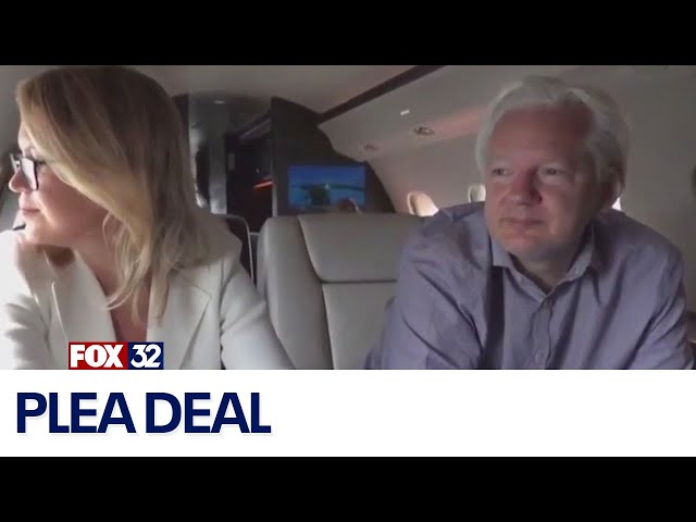 ⁣Julian Assange arrives in Australia after plea deal