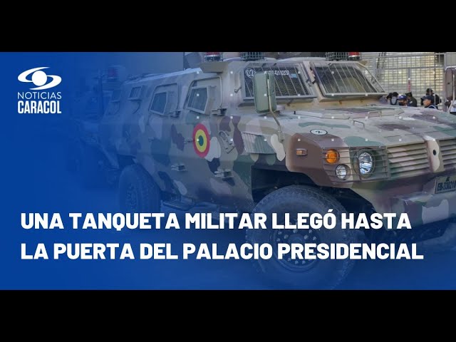 ⁣Denuncian intento de golpe de Estado en Bolivia: se desconoce paradero del presidente