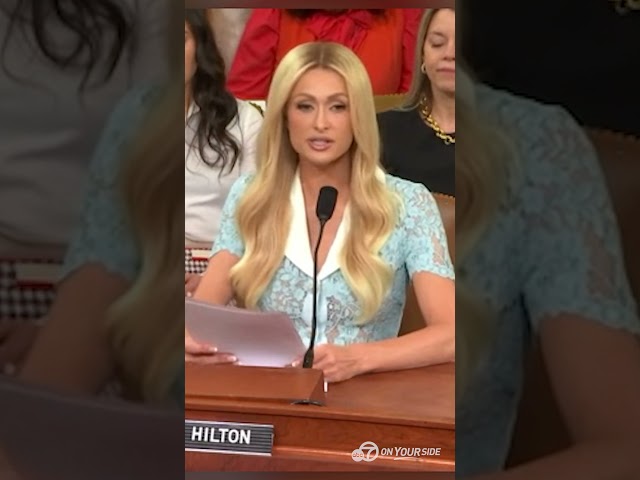 ⁣Paris Hilton champions child welfare reform and oversight in Capitol testimony