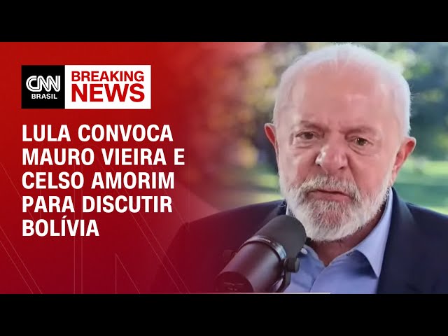 ⁣Lula convoca Mauro Vieira e Celso Amorim para discutir Bolívia | CNN 360º