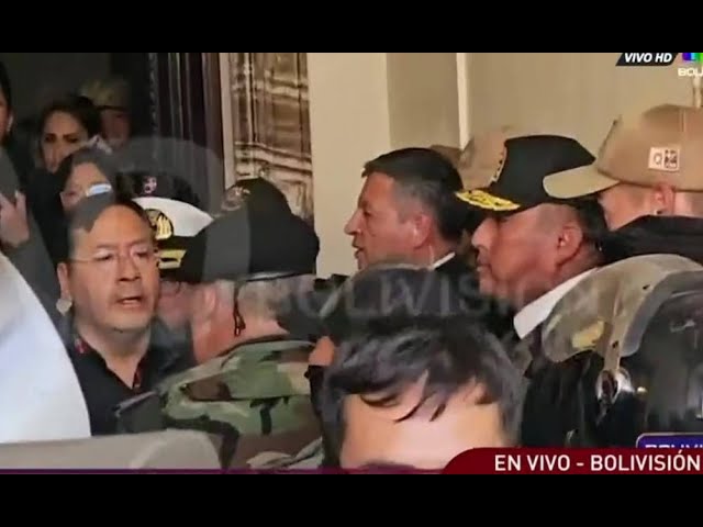 ⁣¡Tensión en Bolivia! La polémica discusión entre el presidente y el general del Ejército
