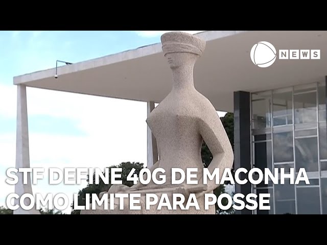 STF define limite de 40g de maconha para uso pessoal