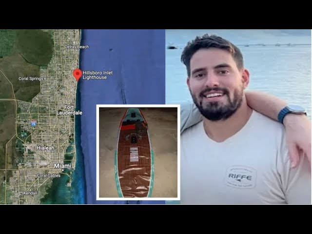 ⁣Encuentran a 11 millas de Miami el paddleboard de joven desaparecido en Key Biscayne