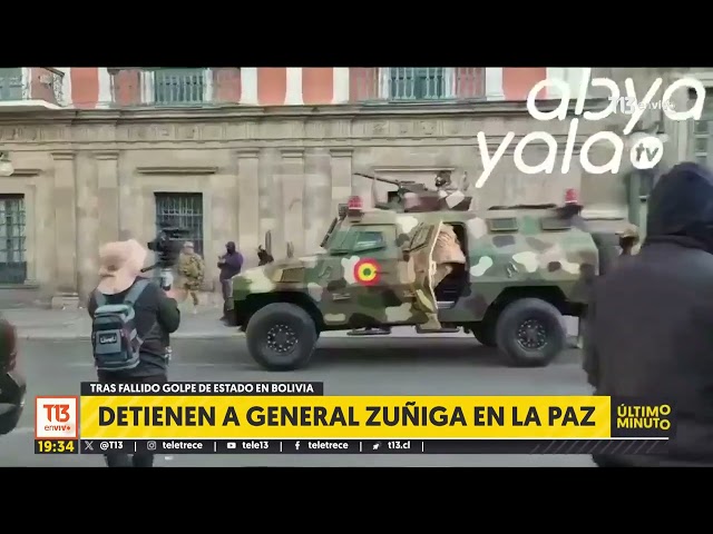 ⁣General que lideró intento de golpe en Bolivia fue detenido