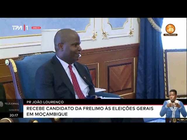 ⁣PR João Lourenço recebe Candidato da Frelimo às Eleicçoes Gerais em Moçambique