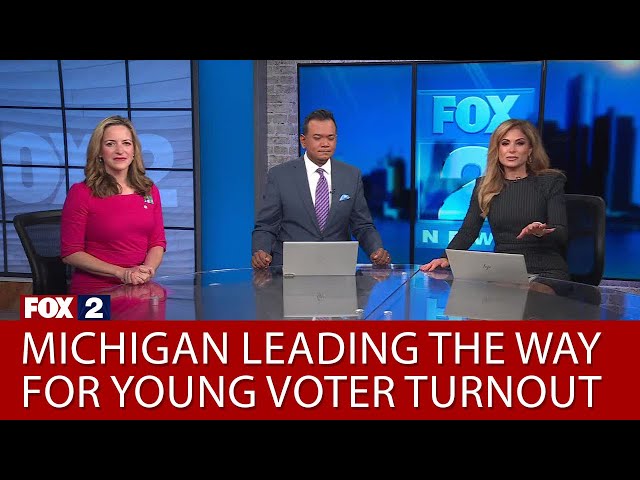 ⁣Michigan leading the way for young voter turnout