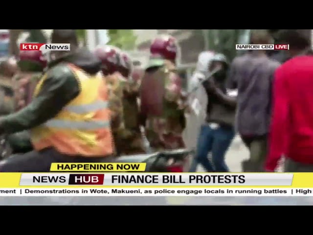 ⁣Demonstrations witnessed in Nairobi CBD