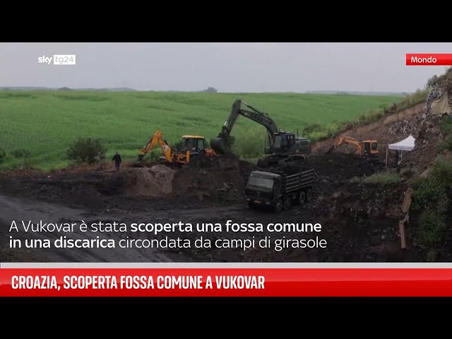 ⁣Croazia, scoperta fossa comune a Vukovar