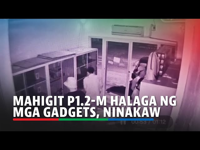 ⁣Higit P1.2-M gadgets ninakaw sa Lemery, Batangas