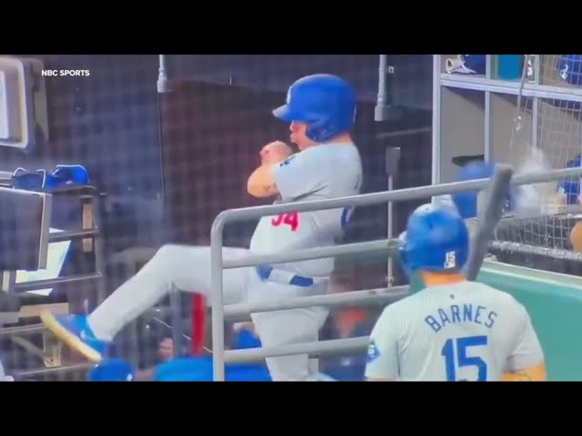 ⁣Dodgers bat boy saves Shohei Ohtani from foul ball with incredible catch