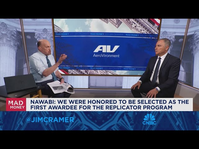 ⁣Aerovironment CEO Wahid Nawabi sits down with Jim Cramer