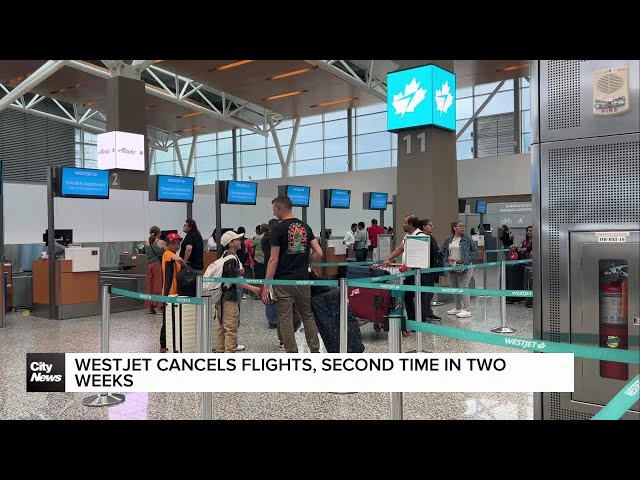 ⁣WestJet cancels flights, second time in two weeks