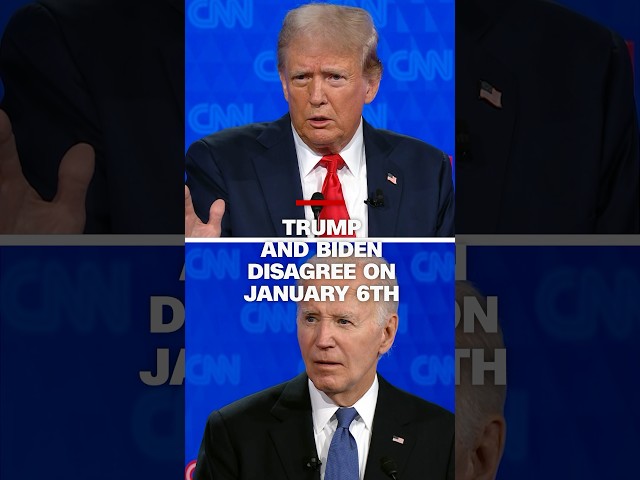 ⁣See Trump and Biden disagree over what happened on January 6th