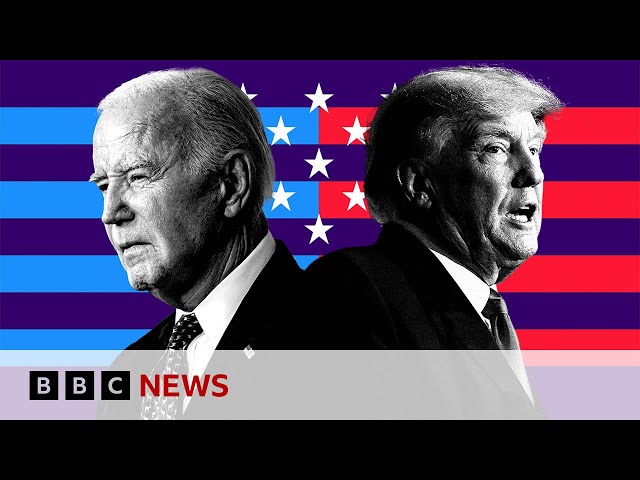 ⁣Joe Biden and Donald Trump trade barbs in first presidential debate of 2024 election | BBC News